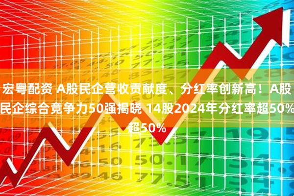 宏粤配资 A股民企营收贡献度、分红率创新高!A股民企综合竞争力50强揭晓 14股2024年分红率超50%