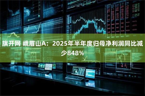 旗开网 峨眉山A:2025年半年度归母净利润同比减少848%